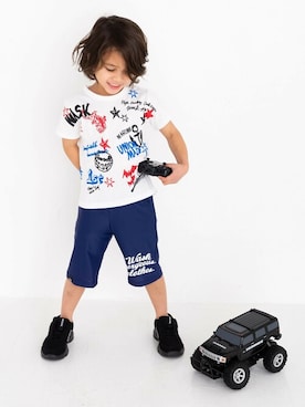 「WASK（ワスク）のアイテム」を使った、BEBE ONLINE STOREさん（キッズ・110cm）の春コーディネート