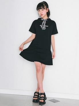 「ZIDDY」｜「アイテム（ワンピース/ドレス）」を使った、BEBE ONLINE STOREさん（キッズ・159cm）の春コーディネート
