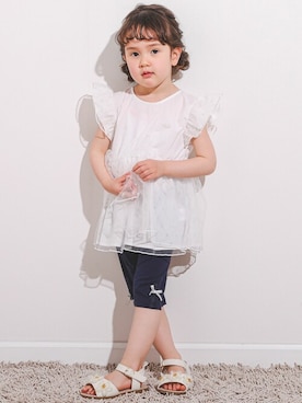 「ラメチュール」｜BEBE ONLINE STOREさん（キッズ・101cm）の春コーディネート