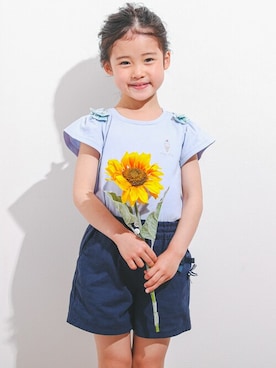 「アイスクリーム」｜BEBE ONLINE STOREさん（キッズ・114cm）の春コーディネート