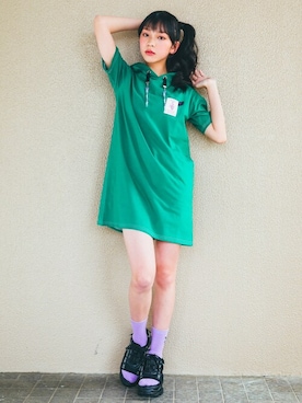 「ZIDDY」｜「アイテム（ワンピース/ドレス）」を使った、BEBE ONLINE STOREさん（キッズ・159cm）の夏コーディネート