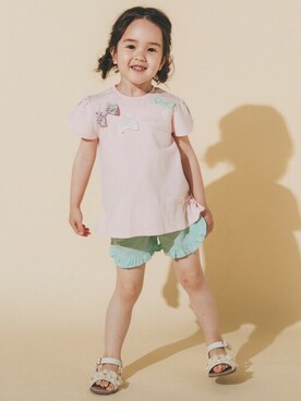 「シャーベットカラー」｜BEBE ONLINE STOREさん（キッズ・103cm）の夏コーディネート