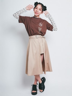 「ジディー」｜BEBE ONLINE STOREさん（キッズ・158cm）の夏コーディネート