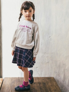 BEBE ONLINE STOREさん（キッズ・109cm）の秋コーディネート