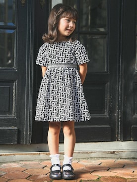 「BeBe（ベベ）のアイテム（ワンピース/ドレス）」を使った、BEBE ONLINE STOREさん（キッズ・109cm）の春コーディネート
