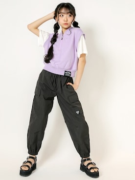 「ZIDDY」｜BEBE ONLINE STOREさん（キッズ・150cm）の春コーディネート