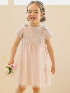 「SLAP SLIP（スラップスリップ）のアイテム（ワンピース/ドレス）」を使った、BEBE ONLINE STOREさん（キッズ・108cm）の春コーディネート