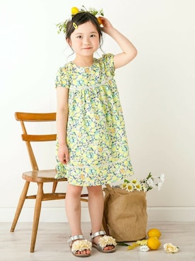 「SLAP SLIP（スラップスリップ）のアイテム（ワンピース/ドレス）」を使った、BEBE ONLINE STOREさん（キッズ・108cm）の春コーディネート