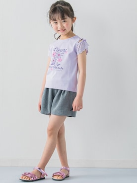 「アイテム（トップス）」を使った、BEBE ONLINE STOREさん（キッズ・116cm）の春コーディネート
