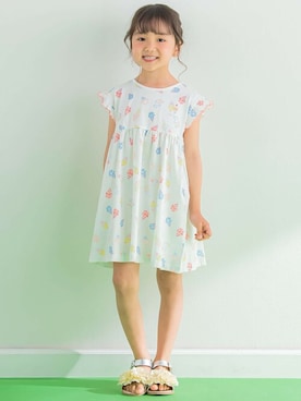 「SLAP SLIP（スラップスリップ）のアイテム（ワンピース/ドレス）」を使った、BEBE ONLINE STOREさん（キッズ・109cm）の夏コーディネート