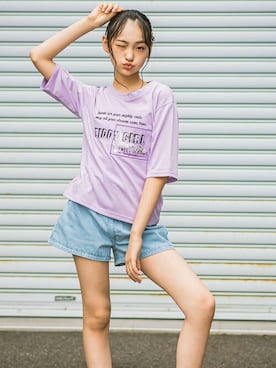 「ZIDDY」｜BEBE ONLINE STOREさん（キッズ・150cm）の夏コーディネート