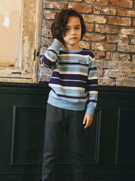 「BeBe（ベベ）のアイテム（パンツ）」を使った、BEBE ONLINE STOREさん（キッズ・113cm）の秋コーディネート