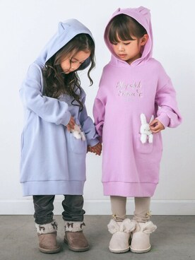 「SLAP SLIP（スラップスリップ）のアイテム（ワンピース/ドレス）」を使った、BEBE ONLINE STOREさん（キッズ・103cm）の秋コーディネート