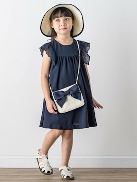 「Tartine et Chocolat（タルティーヌエショコラ）のアイテム」を使った、BEBE ONLINE STOREさん（キッズ・115cm）の冬コーディネート