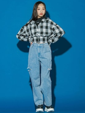 「ZIDDY」｜BEBE ONLINE STOREさん（キッズ・156cm）の冬コーディネート