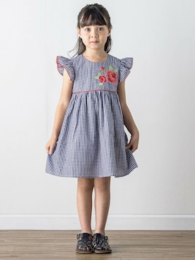 「Tartine et Chocolat（タルティーヌエショコラ）のアイテム」を使った、BEBE ONLINE STOREさん（キッズ・115cm）の冬コーディネート