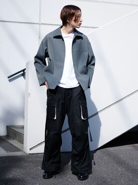 「PUBLIC TOKYO（パブリックトウキョウ）のアイテム（ブルゾン）」を使った、pt_menさん（メンズ・180cm）の冬コーディネート