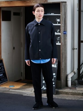 「PUBLIC TOKYO（パブリックトウキョウ）のアイテム（ブルゾン）」を使った、pt_menさん（メンズ・174cm）の冬コーディネート
