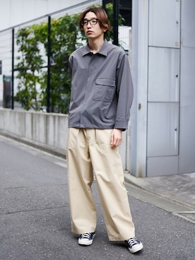 「PUBLIC TOKYO（パブリックトウキョウ）のアイテム（シャツ/ブラウス）」を使った、pt_menさん（メンズ・180cm）の春コーディネート