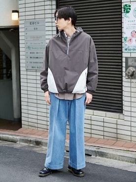 「PUBLIC TOKYO（パブリックトウキョウ）のアイテム（ブルゾン）」を使った、pt_menさん（メンズ・180cm）の春コーディネート