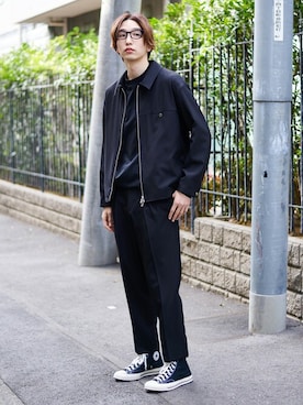 「PUBLIC TOKYO（パブリックトウキョウ）のアイテム（ブルゾン）」を使った、pt_menさん（メンズ・180cm）の春コーディネート