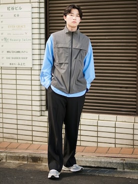 「PUBLIC TOKYO（パブリックトウキョウ）のアイテム（シャツ/ブラウス）」を使った、pt_menさん（メンズ・176cm）の春コーディネート