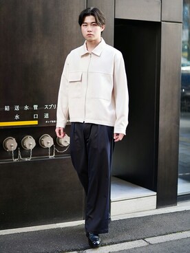「PUBLIC TOKYO（パブリックトウキョウ）のアイテム（ブルゾン）」を使った、pt_menさん（メンズ・176cm）の春コーディネート