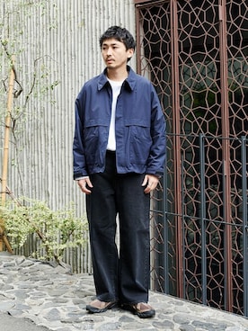「PUBLIC TOKYO（パブリックトウキョウ）のアイテム（ブルゾン）」を使った、pt_menさん（メンズ・171cm）の春コーディネート