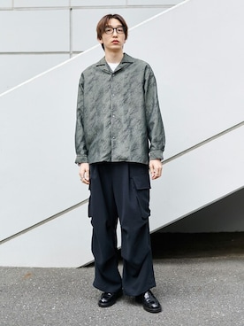 「PUBLIC TOKYO（パブリックトウキョウ）のアイテム（シャツ/ブラウス）」を使った、pt_menさん（メンズ・180cm）の春コーディネート