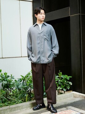 「PUBLIC TOKYO（パブリックトウキョウ）のアイテム（シャツ/ブラウス）」を使った、pt_menさん（メンズ・176cm）の春コーディネート