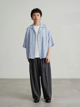 「PUBLIC TOKYO（パブリックトウキョウ）のアイテム（パンツ）」を使った、pt_menさん（メンズ・172cm）の夏コーディネート