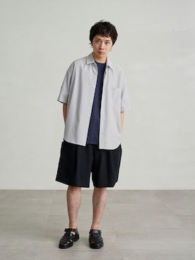 「PUBLIC TOKYO（パブリックトウキョウ）のアイテム（パンツ）」を使った、pt_menさん（メンズ・172cm）の夏コーディネート