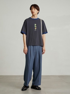 「PUBLIC TOKYO（パブリックトウキョウ）のアイテム（パンツ）」を使った、pt_menさん（メンズ・180cm）の夏コーディネート