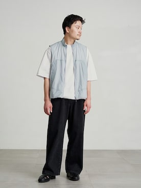 「PUBLIC TOKYO（パブリックトウキョウ）のアイテム（パンツ）」を使った、pt_menさん（メンズ・170cm）の夏コーディネート