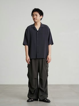 「PUBLIC TOKYO（パブリックトウキョウ）のアイテム（パンツ）」を使った、pt_menさん（メンズ・173cm）の夏コーディネート