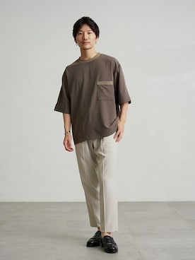 「PUBLIC TOKYO（パブリックトウキョウ）のアイテム（パンツ）」を使った、pt_menさん（メンズ・176cm）の夏コーディネート