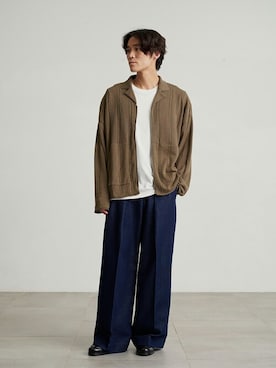 「PUBLIC TOKYO（パブリックトウキョウ）のアイテム（パンツ）」を使った、pt_menさん（メンズ・175cm）の秋コーディネート