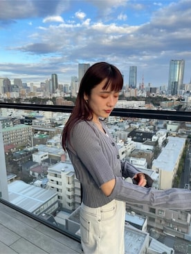 「＃カーディガン」｜yukisugasawaさん（レディース・155cm）の冬コーディネート