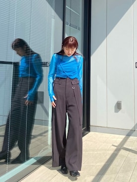 「#今日のコーデ」｜「アイテム（その他アウター）」を使った、yukisugasawaさん（レディース・155cm）の春コーディネート