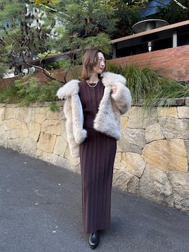 「ブルべ夏」｜nanaさん（レディース・158cm）の秋コーディネート