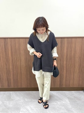 「キレイめコーデ」｜「アイテム（サンダル）」を使った、a o Iさん（レディース・156cm）の夏コーディネート