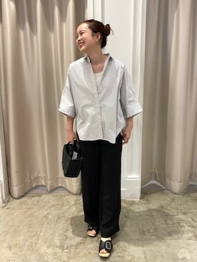 「キレイめコーデ」｜「アイテム（サンダル）」を使った、a o Iさん（レディース・156cm）の夏コーディネート