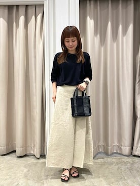 「アイテム（バングル/リストバンド、ホワイト系）」を使った、a o Iさん（レディース・156cm）の夏コーディネート