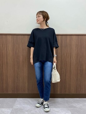 「AMERICAN HOLIC（アメリカンホリック）のアイテム」を使った、a o Iさん（レディース・156cm）の夏コーディネート