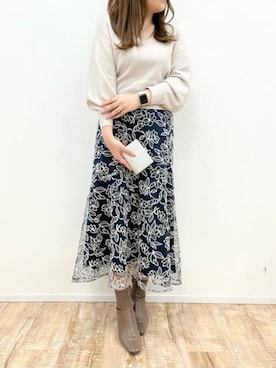 「オンライン限定」｜「アイテム（財布/小物）」を使った、SamanthaThavasaPetitChoiceShopStaffさん（レディース・160cm）の春コーディネート