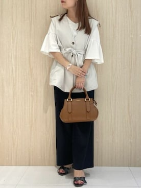 「ブラウンバッグ」｜SamanthaThavasaPetitChoiceShopStaffさん（レディース・160cm）の秋コーディネート