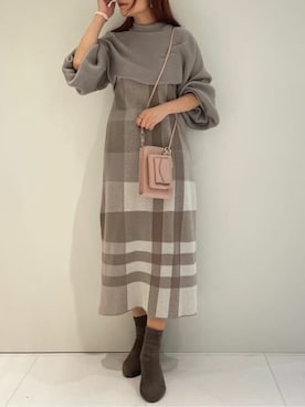 「コインケース」｜SamanthaThavasaPetitChoiceShopStaffさん（レディース・160cm）の冬コーディネート