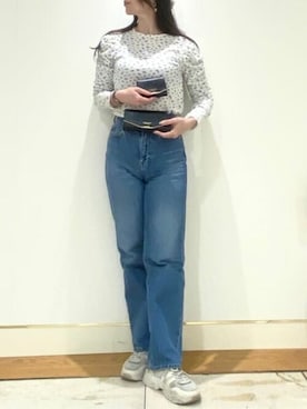 「アイテム（財布）」を使った、SamanthaThavasaPetitChoiceShopStaffさん（レディース・160cm）の春コーディネート