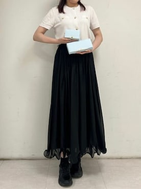「アイテム（財布）」を使った、SamanthaThavasaPetitChoiceShopStaffさん（レディース・160cm）の夏コーディネート