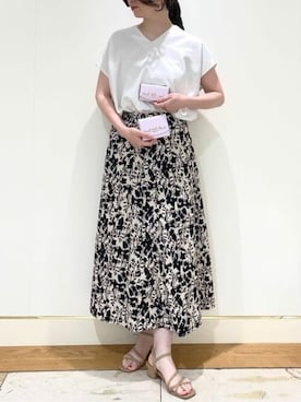 「アイテム（キーケース/キーアクセサリー）」を使った、SamanthaThavasaPetitChoiceShopStaffさん（レディース・160cm）の夏コーディネート